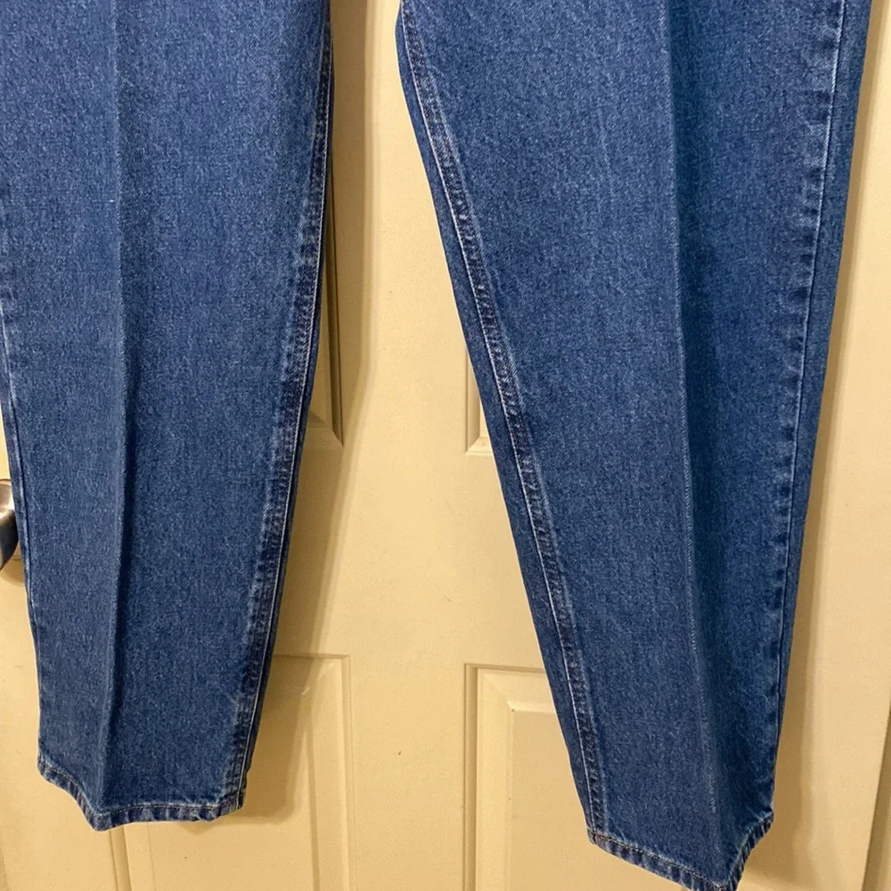 Carhartt Mens Blue Tapered Leg Relaxed Fit Denim Pockets Cotton Jeans Size 42/32